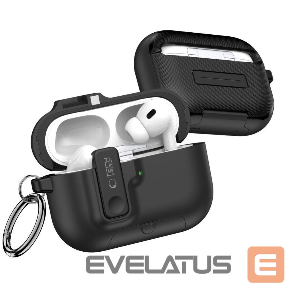 Citas preces Tech-Protect Tech-Protect Slim Hook Case for AirPods Pro 3 - Black