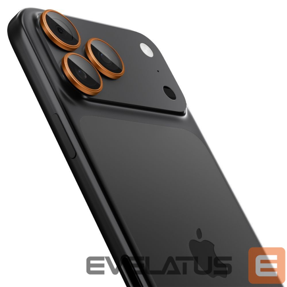 Citas preces Spigen Spigen Optik Pro Camera Lens Glass for iPhone 16 Pro / Max / 17 Pro / Max - Orange
