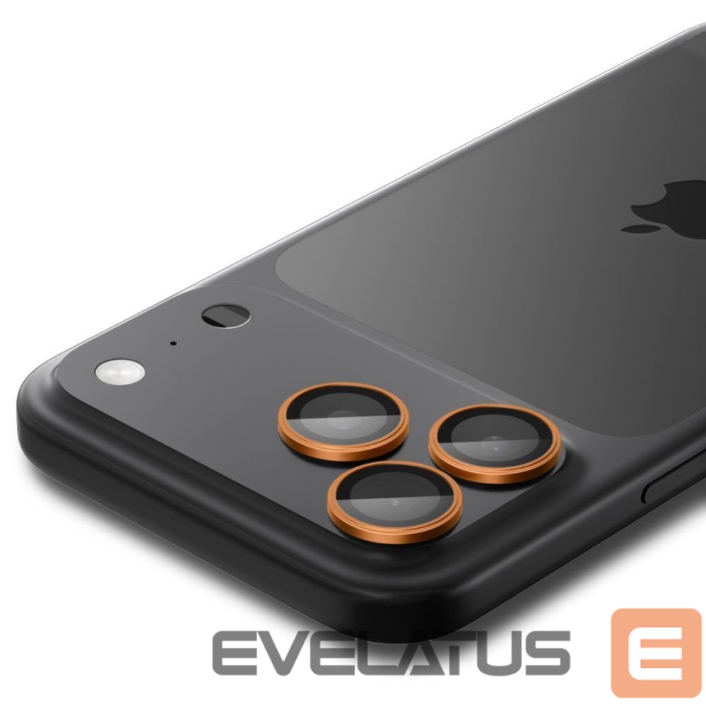 Citas preces Spigen Spigen Optik Pro Camera Lens Glass for iPhone 16 Pro / Max / 17 Pro / Max - Orange