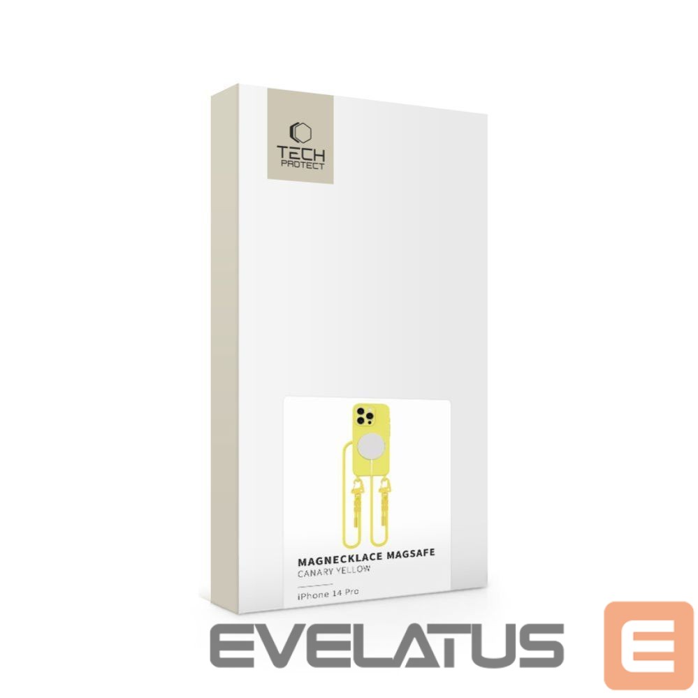 Citas preces Tech-Protect Tech-Protect Magnecklace MagSafe Case for iPhone 14 Pro - Yellow