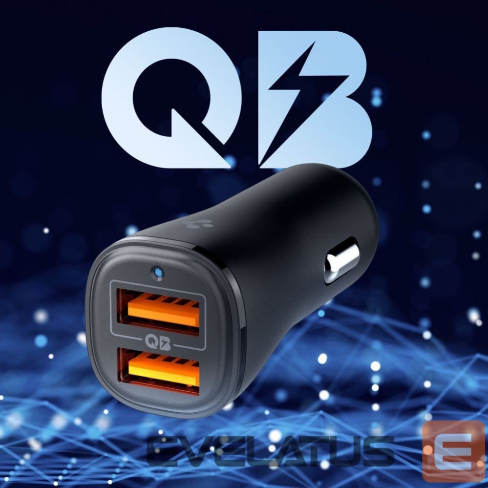 Citas preces Spigen Spigen Essential EV302 30W 2-Port USB-A Car Charger - Black