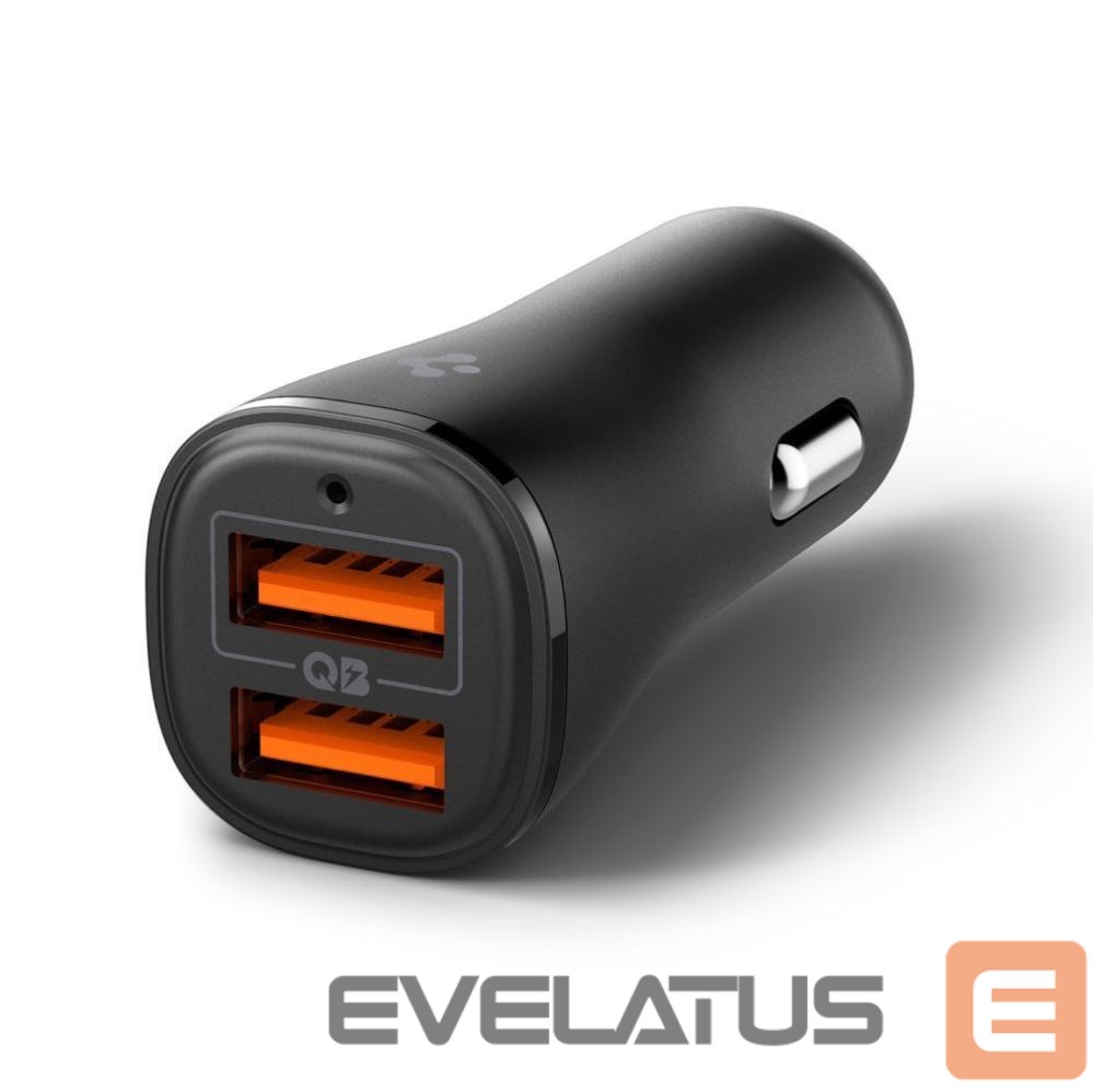 Citas preces Spigen Spigen Essential EV302 30W 2-Port USB-A Car Charger - Black