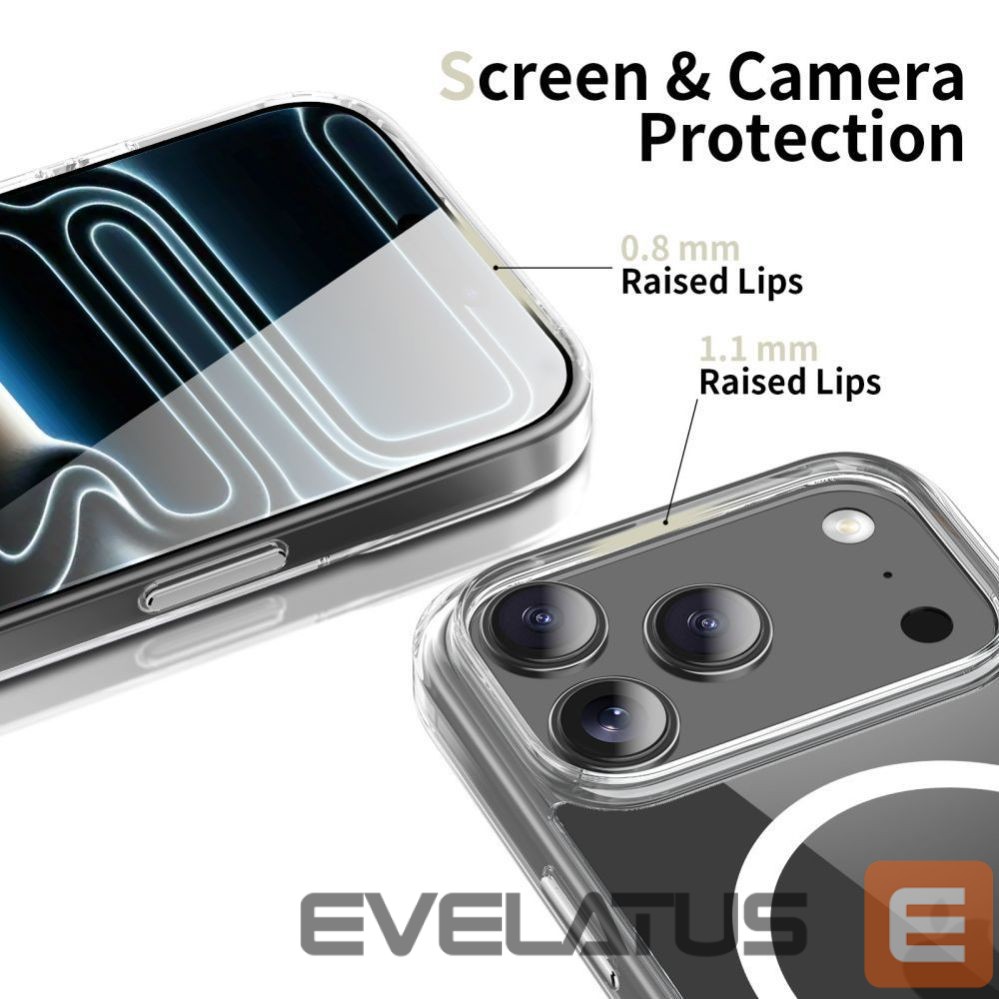 Citas preces Tech-Protect Tech-Protect Flexair Hybrid CC MagSafe Case for iPhone 17 Pro - Clear