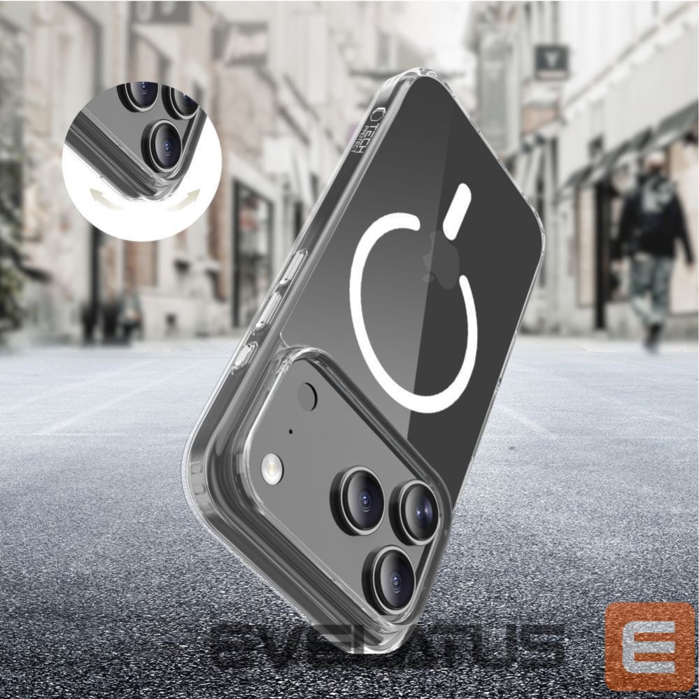 Citas preces Tech-Protect Tech-Protect Flexair Hybrid CC MagSafe Case for iPhone 17 Pro - Clear