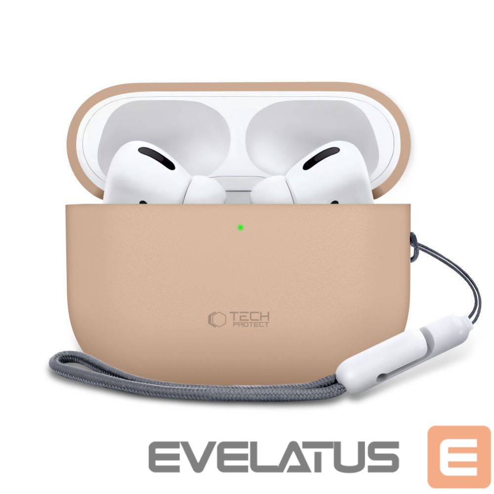 Citas preces Tech-Protect Tech-Protect Silicone Case for AirPods Pro 3 - Beige