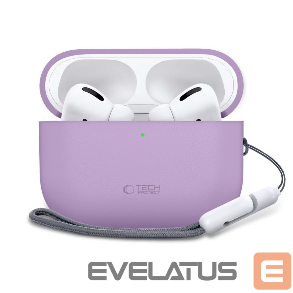 Citas preces Tech-Protect Tech-Protect Silicone Case for AirPods Pro 3 - Purple