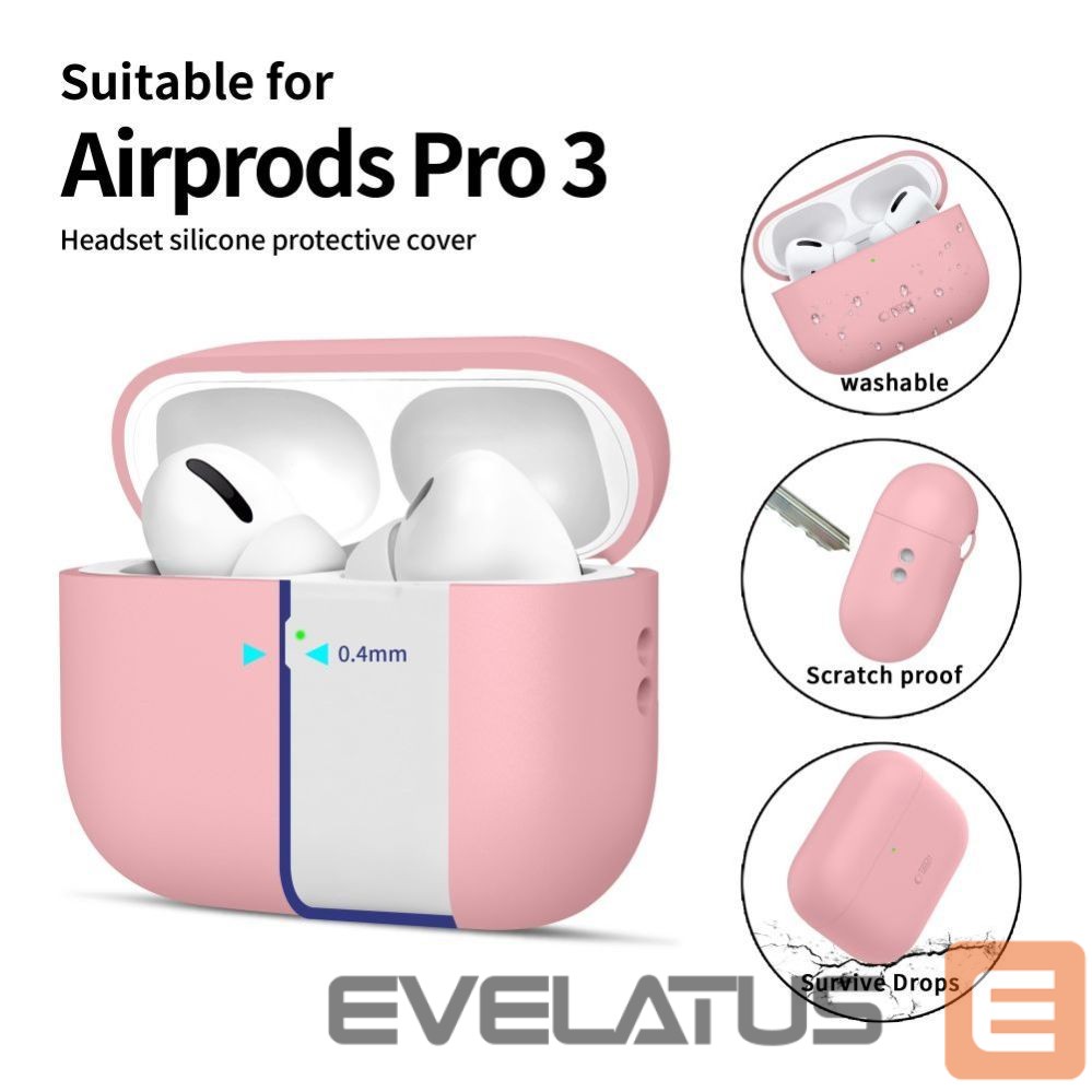 Citas preces Tech-Protect Tech-Protect Silicone Case for AirPods Pro 3 - Pink