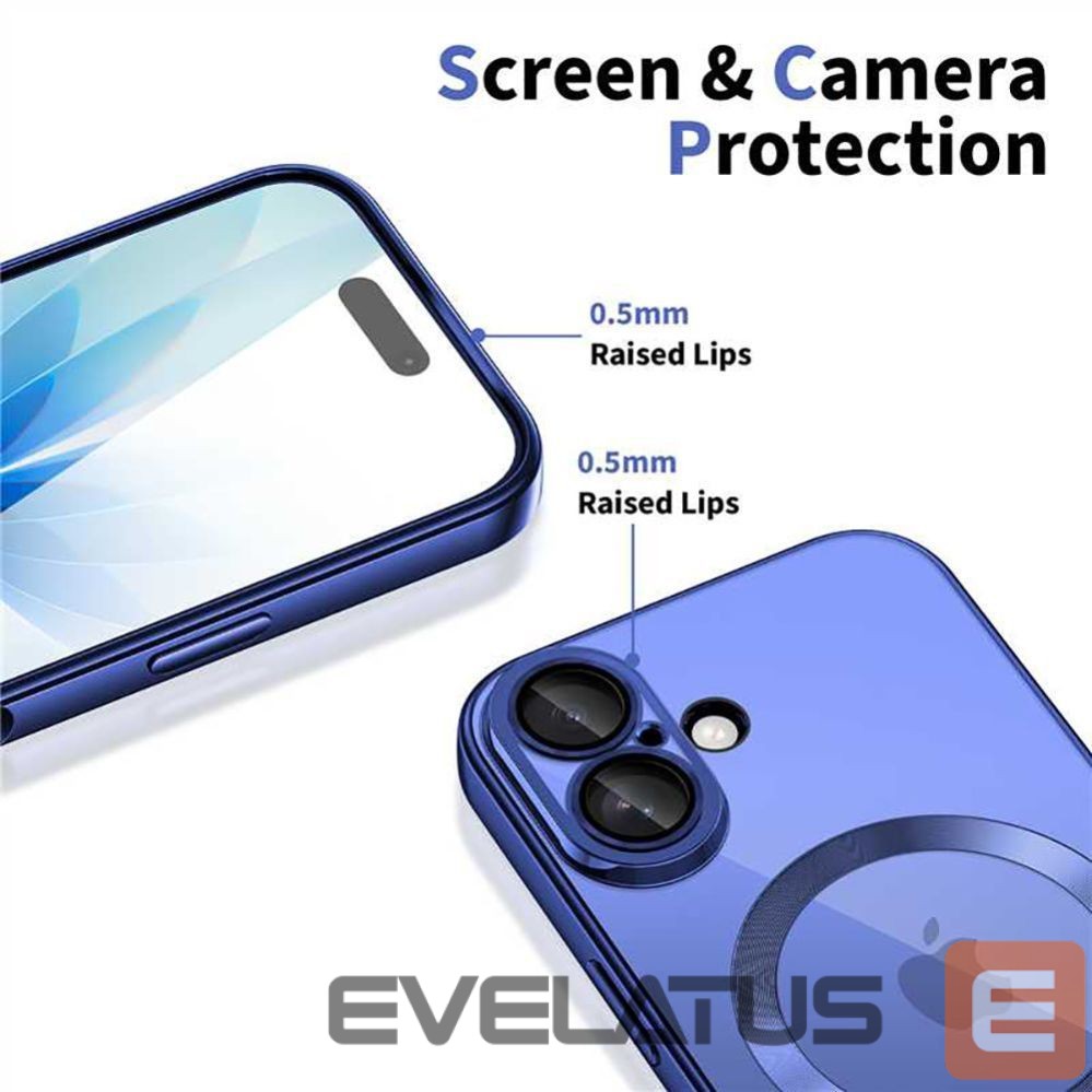 Citas preces Tech-Protect Tech-Protect MagFlex MagSafe Case for iPhone 17 - Clear Navy Blue