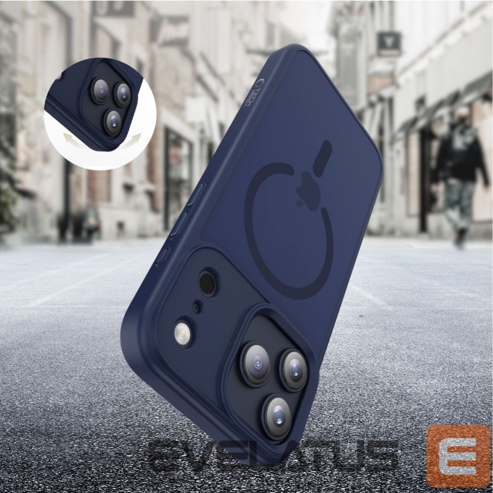 Citas preces Tech-Protect Tech-Protect MagMat MagSafe Case for iPhone 17 Pro - Navy Blue