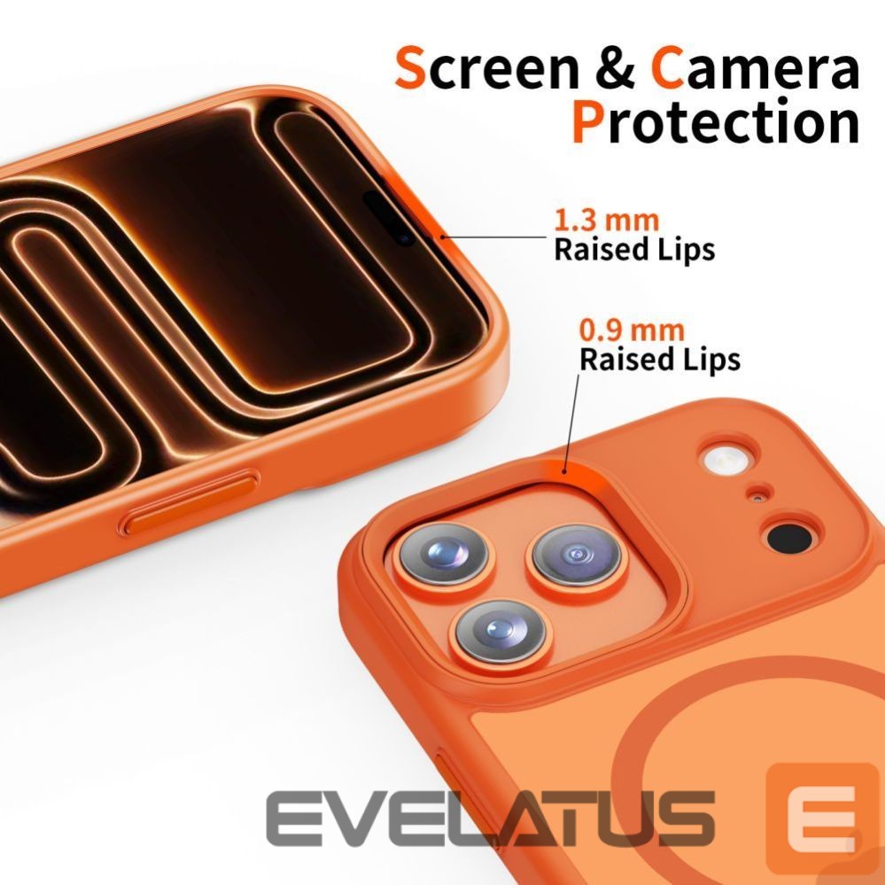 Citas preces Tech-Protect Tech-Protect MagMat MagSafe Case for iPhone 17 Pro - Orange