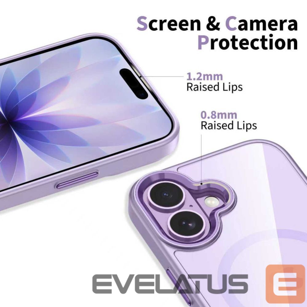 Citas preces Tech-Protect Tech-Protect MagMat MagSafe Case for iPhone 17 - Transparent Purple