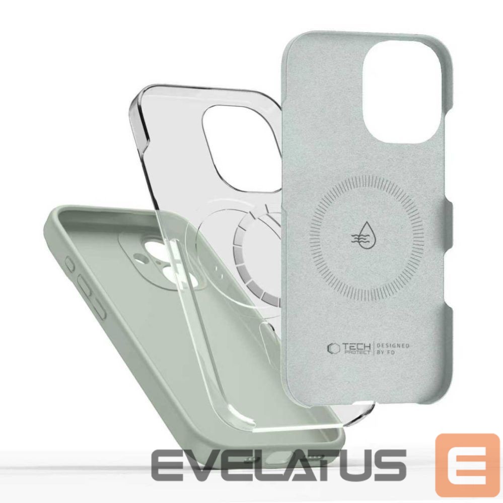 Citas preces Tech-Protect Tech-Protect Silicone MagSafe Case for iPhone 17 - Green