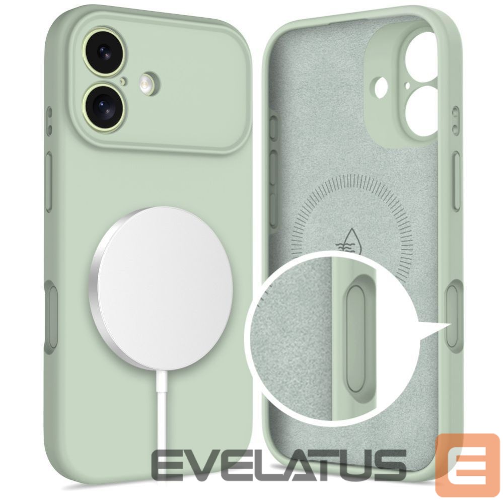 Citas preces Tech-Protect Tech-Protect Silicone MagSafe Case for iPhone 17 - Green