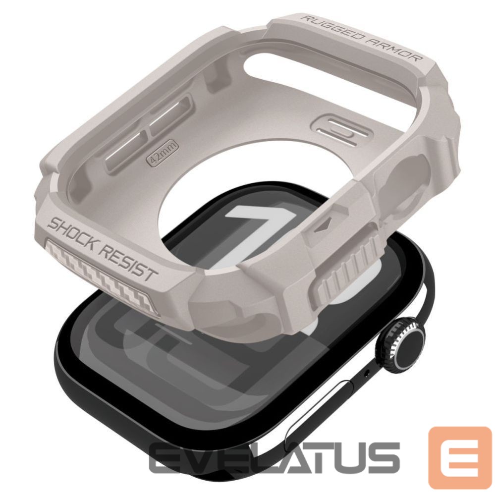 Citas preces Spigen Spigen Rugged Armor Case for Apple Watch 42mm - Beige