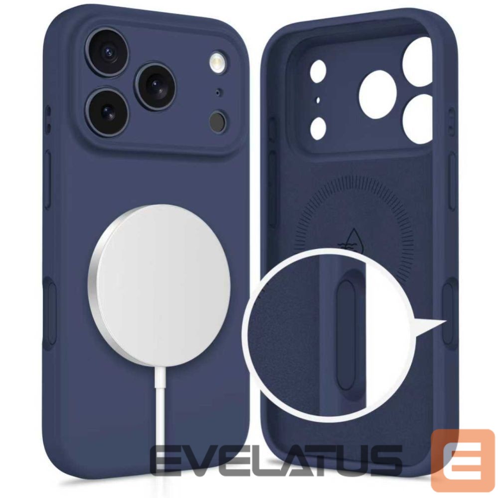 Citas preces Tech-Protect Tech-Protect Silicone MagSafe Case for iPhone 17 Pro - Navy Blue