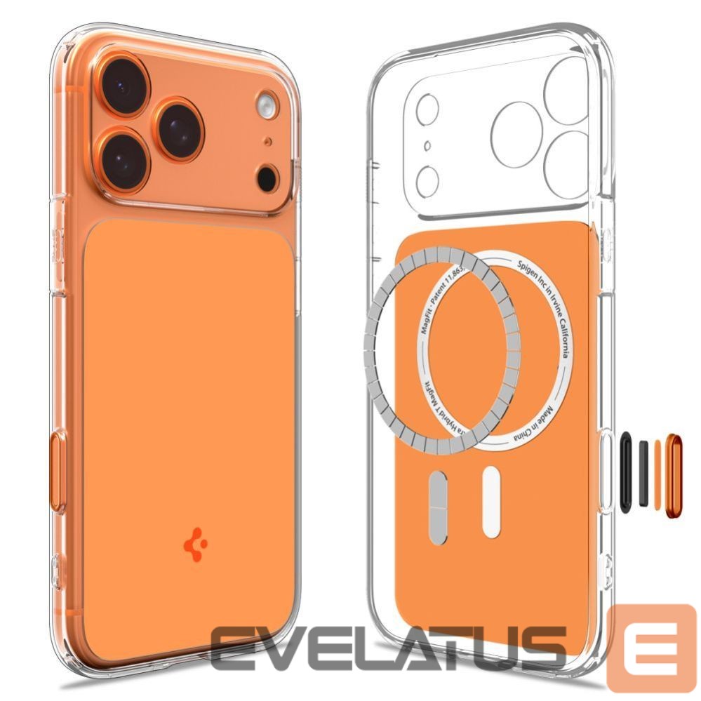 Citas preces Spigen Spigen Thin Fit MagSafe Case for iPhone 17 Pro Max - Clear Orange