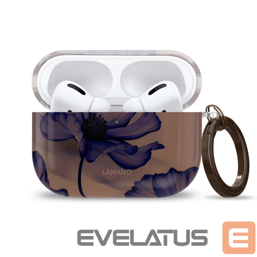 Citas preces Tech-Protect Tech-Protect Lamano case for AirPods 3 Pro - brown and purple
