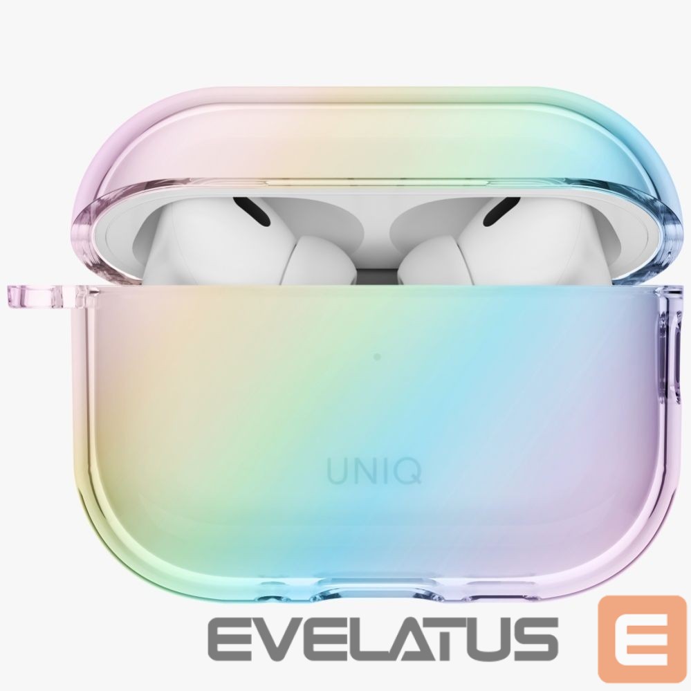 Citas preces UNIQ Uniq Iridescia Hang Case for AirPods Pro 3 - Transparent Multicolor