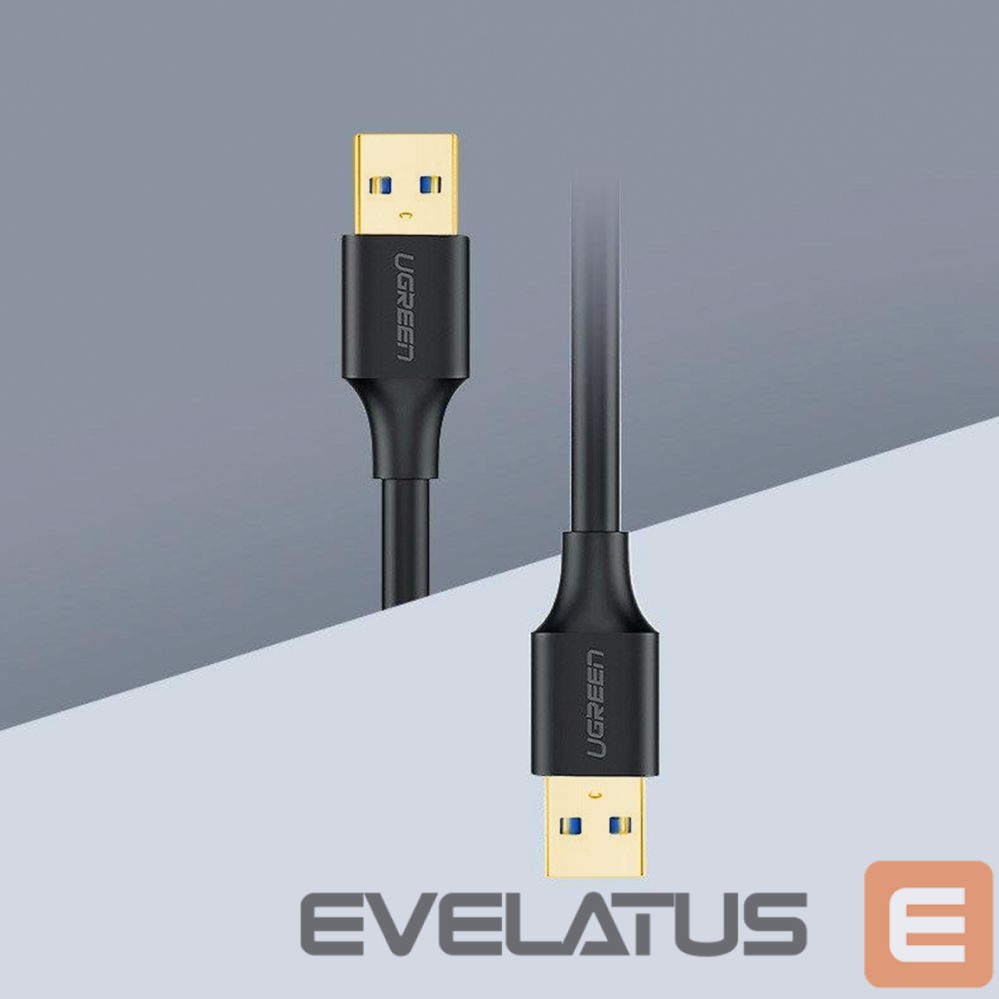 Kabelis Ugreen Ugreen US128 10371 USB-A 3.0 / USB-A 3.0 5Gb/s cable 2m - black