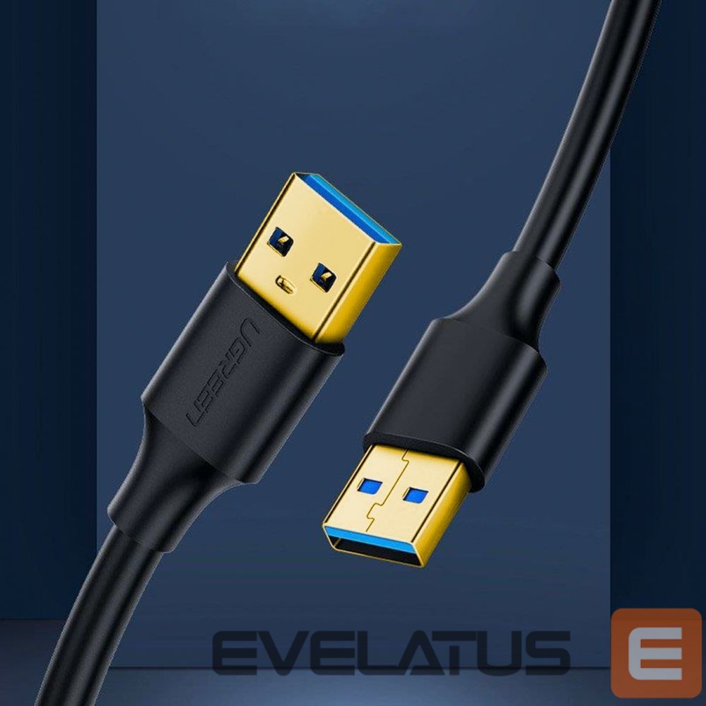 Kabelis Ugreen Ugreen US128 10371 USB-A 3.0 / USB-A 3.0 5Gb/s cable 2m - black