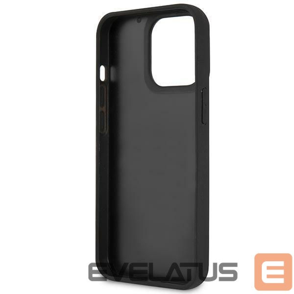 Aizmugurējais vāciņš Karl Lagerfeld Karl Lagerfeld KLHCP14LKH3DBK iPhone 14 Pro 6.1 "black / black hardcase 3D Rubber Karl`s Head