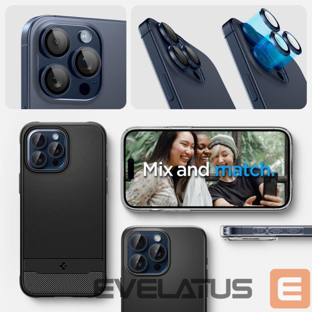 Aizsargstikls Spigen Titanic || Blue