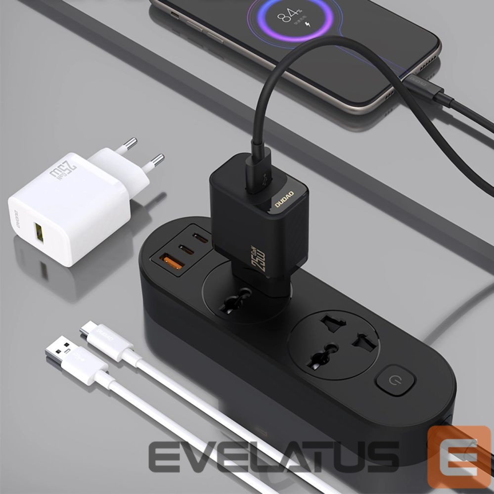 Adapteris Dudao Dudao A27S 25W GaN USB-A Charger - Black