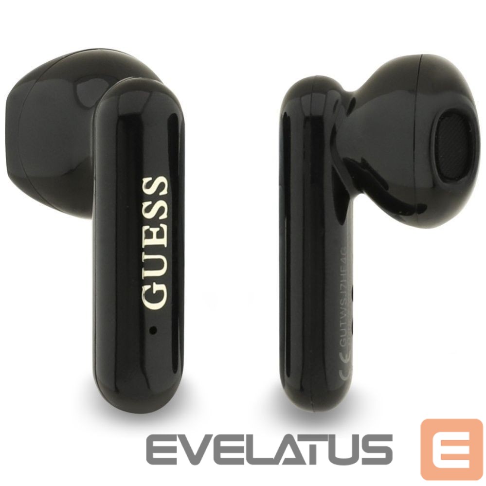 Bezvadu austiņas Guess Wireless earphones TWS Guess 4G Metal Logo black