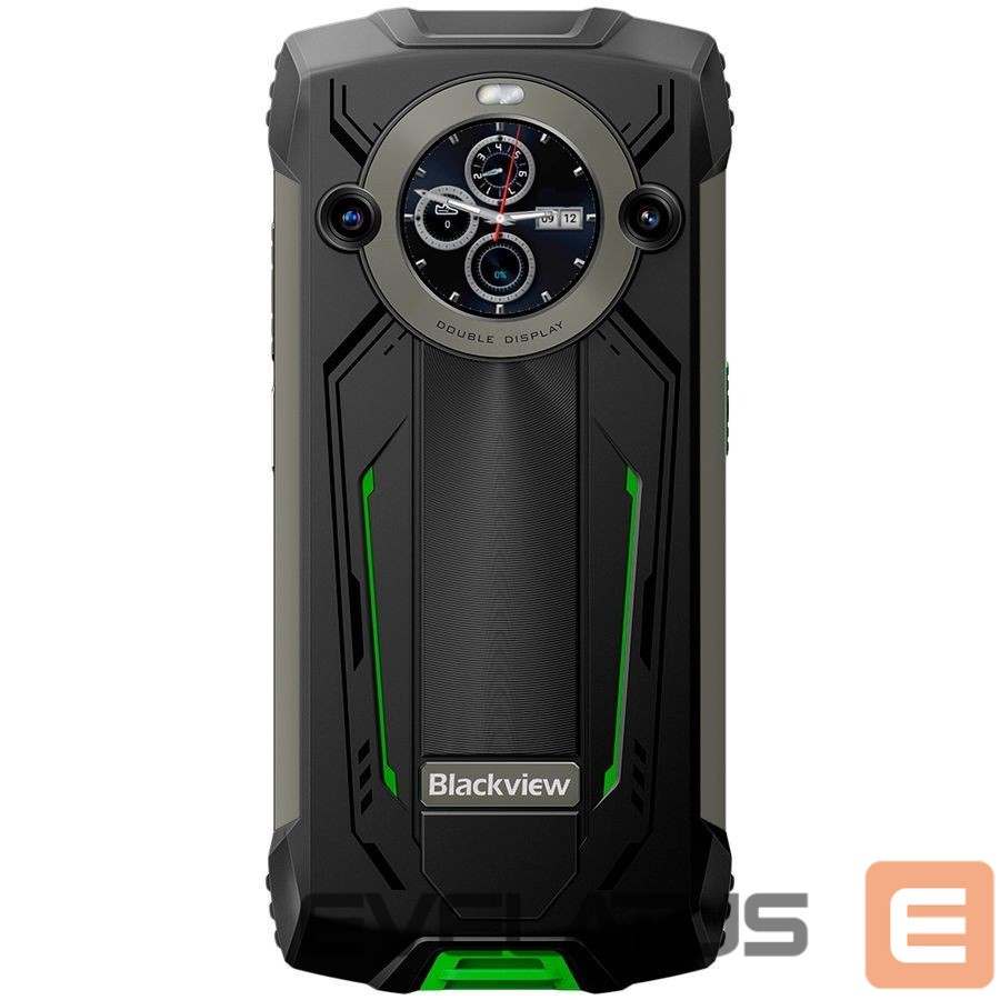 Viedtālrunis Blackview Rugged BV8200 LTE 6.5-inch FHD+IPS 1080x2400 120Hz Corning 3th + 1.3-inch 360x360 12+256GB MT8781 Octa-core 2.2GHz 8800mAh NO Charger CAM Front 32MP Rear 50+13MP IP68/IP69K/MIL-STD-810H NFC Fingerprint Green