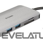 Rūteris D-link  8-in-1 USB-C Hub with HDMI/Ethernet/Card Reader/Power Delivery DUB-M810	 0.15 m 