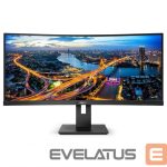 Monitors Philips  Curved UltraWide 345B1C 34  ", VA, WQHD, 3440 x 1440, 21:9, 5 ms, 300   cd/m², Black 