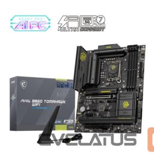 Pamatplate Intel procesorsiem MSI  Mainboard||Intel B860 Express|LGA1851|ATX|Memory DDR5|Memory slots 4|1xPCI-Express 4.0 1x|1xPCI-Express 4.0 4x	|1xPCI-Express 5.0 16x|3xM.2|1xHDMI|1xDisplayPort|8xUSB 2.0|6xUSB 3.2|3xUSB-C|1xOptical S/PDIF|1xRJ45|3xAudio port|1xThunderbolt|MAGB860TOMAHAWKWIFI 