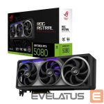 Grafiskās karte / Video kartes Asus  Graphics Card||NVIDIA GeForce RTX 5080|16 GB|GDDR7|256 bit|PCIE 5.0 16x|Triple slot Fansink|2xHDMI|3xDisplayPort|ASTRAL-RTX5080-O16G-GAM 