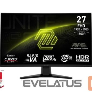 Monitors MSI  LCD Monitor||MAG 274CXF|27"|Gaming/Curved|Tilt|Matte|Panel VA|1920x1080|16:9|280 Hz|0.5 ms|Colour Black|MAG274CXF 