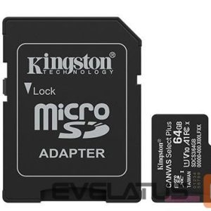 Cita datorprece Kingston  MEMORY MICRO SDXC 64GB UHS-I/W/ADAPTER SDCS3/64GB 
