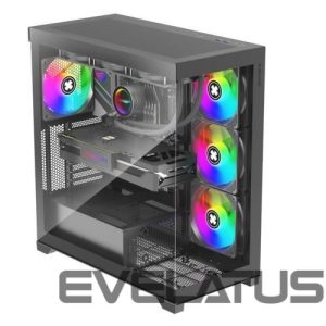 Datoru korpusi XILENCE  Case||ATX/micro ATX/Mini-ITX|Black|Midi Tower|PC|X818.ARGB 