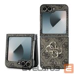 Aizmugurējais vāciņš Guess  Guess Leather 4G Metal Logo Case for Samsung Galaxy Z Flip 6 - Brown 