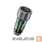 Adapteris Dudao  Dudao R4T 25W USB-A / USB-C Car Charger - Gray 
