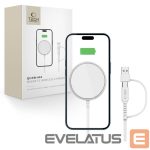 Citas preces Tech-Protect  Tech-Protect QI15W-A44 Magnetic Wireless Charger with MagSafe - White 