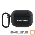 Citas preces Mercedes-Benz  AMG AMAP2SLWK AirPods Pro 2 (2022/2023) cover black/black Leather White Logo 