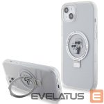 Citas preces Karl Lagerfeld  Karl Lagerfeld KLHMP15MHMRSKCH iPhone 15 Plus / 14 Plus 6.7" white/white hardcase Ring Stand Karl&Choupette MagSafe 