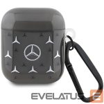 Aizmugurējais vāciņš Mercedes-Benz  Mercedes MEA28DPMGS AirPods 1/2 cover black/black Large Star Pattern 