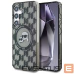 Citas preces Karl Lagerfeld  Case Karl Lagerfeld Button Karl&Choupette Heads On KL Pattern MagSafe Samsung Galaxy S25 black 