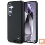 Aizmugurējais vāciņš Mercedes-Benz  Mercedes Leather Horizontal Debossed Curves MagSafe Case for Samsung Galaxy S25 - Black 