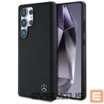Citas preces Mercedes-Benz  Mercedes Leather Horizontal Debossed Curves MagSafe Case for Samsung Galaxy S25 Ultra - Black 