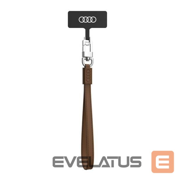 Citas preces Audi Audi Crossbody Leather Universal Lanyard 28cm x 10mm - Brown