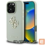Citas preces Guess  Guess Grained Big 4G Logo Small Classic Logo case for iPhone 16 Pro Max - green 