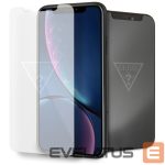 Citas preces Guess  Guess Invisible Logo Tempered Glass for iPhone Xr 