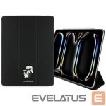 Citas preces Karl Lagerfeld  Karl Lagerfeld Saffiano Magnetic Karl & Choupette iPad Pro 13" 2024 Book Cover Case - Black 