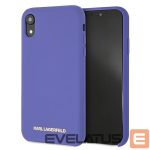 Citas preces Karl Lagerfeld  Karl Lagerfeld Silicone iPhone Xr Case - Purple 